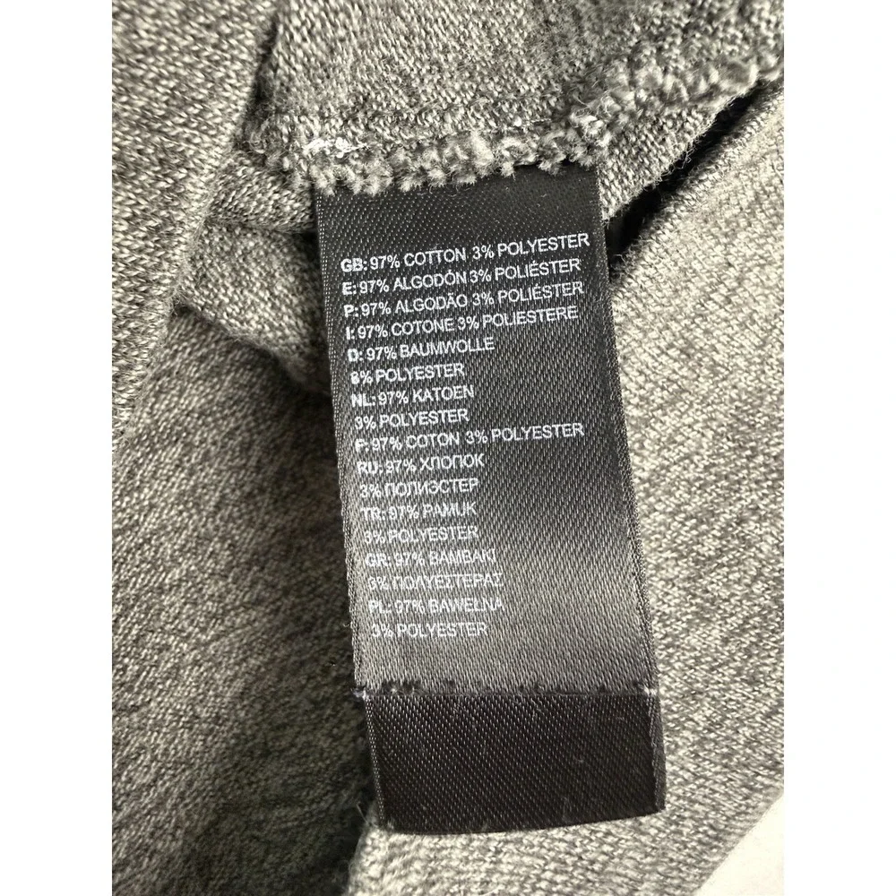 The North Face Copperwood Crewneck Raglan Long Sleeve Gray Men's Small Logo